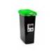 CONTENEDOR PARA RECICLAJE PLASTICFORTE 25 L CON TAPA COLOR VERDE PARCHIS