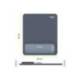 ALFOMBRILLA PARA RATON FELLOWES CON REPOSAMUÑECAS BREYTA AZUL 250X210X25 MM