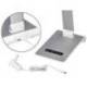 LAMPARA DE ESCRITORIO Q-CONNECT SIRIO LED 13W 800 LMTACTIL 3 NIVELES DE COLOR BRILLO REGULABLE COLOR PLATA