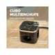 REGLETA FELLOWES CUBO MULTIENCHUFES 3 TOMAS CORRIENTE + 2XUSB C + A USB A COLOR NEGRO