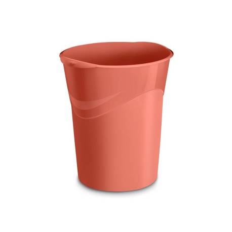 PAPELERA PLASTICO CEP TERRA NOVA 14 LITROS COLOR TERRACOTA 305X290X334 MM