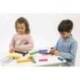 CUBO ENGARZABLE PARA JUEGOS MATEMATICOS SET DE 100 UNIDADES EN 10 COLORES SURTIDOS + 3 AÑOS