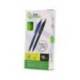 BOLIGRAFO LIDERPAPEL PUNTA 1 MM RETRACTIL CON CLIP ACABADO SOFT TOUCH TINTA AZUL CUERPO VERDE
