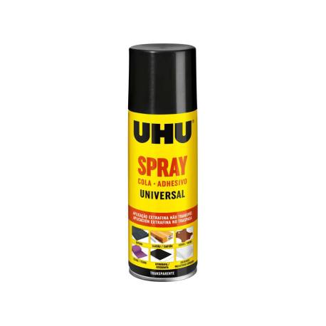 PEGAMENTO UHU SPRAY ADHESIVO 3 EN 1 PERMANENTE BOTE DE 200 ML