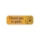 ROLLO 250 ETIQUETAS HOLOGRAFICA ORO "DESEO QUE TE GUSTE" REGALITO