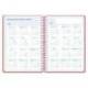 AGENDA ESCOLAR LIDERPAPEL 26-27 ESPIRAL CLASSIC 2 DIAS PAGINA A5 BILINGUE 70G PAPEL FSC ROJO