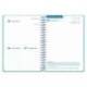 AGENDA ESCOLAR LIDERPAPEL 26-27 ESPIRAL BASIC DIA PAGINA A5 BILINGUE 70G PAPEL FSC AZUL TURQUESA
