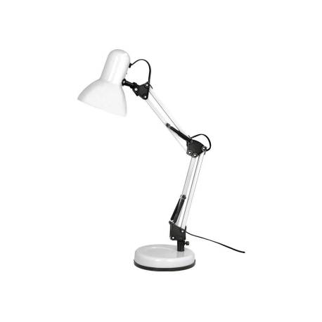 LAMPARA DE ESCRITORIO Q-CONNECT POLARIS METALICA CONINTERRUPTOR BRAZO DOBLE 3 ARTICULACIONES COLOR BLANCO