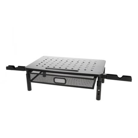 SOPORTE Q-CONNECT PARA MONITOR METALICO REGULABLE EN ALTURA CON CAJON Y DOS SOPORTES PARA MOVIL