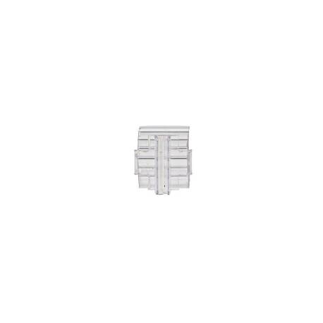 SOPORTE PORTAPRECIOS Q-CONNECT CURVO CLIP DE GRAN AGARRE Y AJUSTABLE PARA ESTANTERIA ETIQUETA 26X22 MM