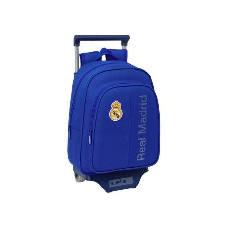 MOCHILA ESCOLAR SAFTA CON CARRO REAL MADRID 25/26 440X320X160 MM