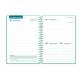 AGENDA ESCOLAR LIDERPAPEL 26-27 ESPIRAL CLASSIC DIA PAGINA A5 BILINGUE 70G PAPEL FSC VERDE