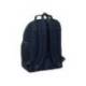 MOCHILA ESCOLAR SAFTA DOBLE CON CANTONERAS ADAPTABLE A CARRO REAL MADRID 2ª EQUIPACION 25/26 420X320X150 MM