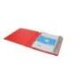 CARPETA CON RECAMBIO ANTARTIK A4 CUADRO 5MM FOAM 4 ANILLAS 35MM MIXTAS BICOLOR NEGRO ROJO