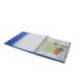 CARPETA CON RECAMBIO ANTARTIK A4 CUADRO 5MM FOAM 4 ANILLAS 35MM MIXTAS BICOLOR NEGRO AZUL