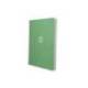 CUADERNO ESPIRAL ANTARTIK MICRO A4 TAPA FOAM 120H 90GR CUADRO 5MM 5 BANDAS 4 TALADROS COLOR VERDE MATCHA