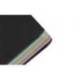 CUADERNO ESPIRAL ANTARTIK MICRO A4 TAPA FOAM 120H 90GR CUADRO 5MM 5 BANDAS 4 TALADROS COLOR NEGRO