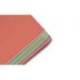 CUADERNO ESPIRAL ANTARTIK MICRO A4 TAPA FOAM 120H 90GR CUADRO 5MM 5 BANDAS 4 TALADROS COLOR CORAL