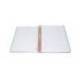 CUADERNO ESPIRAL ANTARTIK MICRO A4 TAPA FOAM 120H 90GR CUADRO 5MM 5 BANDAS 4 TALADROS COLOR CORAL