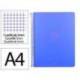 CUADERNO ESPIRAL ANTARTIK MICRO A4 TAPA FOAM 120H 90GR CUADRO 5MM 5 BANDAS 4 TALADROS COLOR AZUL