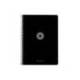 CUADERNO ESPIRAL ANTARTIK A4 TAPA FOAM 80H 90GR CUADRO 4MM CON MARGEN COLOR NEGRO