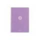 CUADERNO ESPIRAL ANTARTIK A4 TAPA FOAM 80H 90GR CUADRO 4MM CON MARGEN COLOR LAVANDA