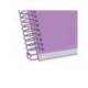 CUADERNO ESPIRAL ANTARTIK A4 TAPA FOAM 80H 90GR CUADRO 4MM CON MARGEN COLOR LAVANDA