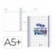 AGENDA ESCOLAR LIDERPAPEL 26-27 ESPIRAL GRAPHIC DIA PAGINA A5+ BILINGUE 80G PAPEL FSC FLOW