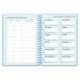 AGENDA ESCOLAR LIDERPAPEL 26-27 ESPIRAL CLASSIC 2 DIAS PAGINA A5 BILINGUE 70G PAPEL FSC AZUL