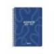 AGENDA ESCOLAR LIDERPAPEL 26-27 ESPIRAL CLASSIC 2 DIAS PAGINA A5 BILINGUE 70G PAPEL FSC AZUL MARINO