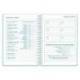 AGENDA ESCOLAR LIDERPAPEL 26-27 ESPIRAL CLASSIC DIA PAGINA A5 BILINGUE 70G PAPEL FSC AZUL TURQUESA