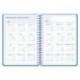 AGENDA ESCOLAR LIDERPAPEL 26-27 ESPIRAL CLASSIC SEMANA VISTA A5 BILINGUE 70G PAPEL FSC AZUL MARINO