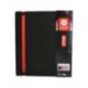 CARPETA 4 ANILLAS DE 35 MM MIXTAS ANTARTIK A4 FOAM BICOLOR NEGRO ROJO