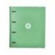 CARPETA 4 ANILLAS DE 35 MM MIXTAS ANTARTIK A4 FOAM COLOR VERDE MATCHA