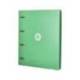 CARPETA 4 ANILLAS DE 35 MM MIXTAS ANTARTIK A4 FOAM COLOR VERDE MATCHA