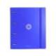 CARPETA 4 ANILLAS DE 35 MM MIXTAS ANTARTIK A4 FOAM COLOR AZUL