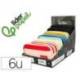ESTUCHE PORTATODO LIDERPAPEL DUO 2 CREMALLERAS CON BOLSILLO FRONTAL 220X90X50 MM