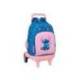 MOCHILA GRANDE CON RUEDAS COMPACT EVOLUTION EXTRAIBLE SAFTA STITCH LILO 450X330X220 MM