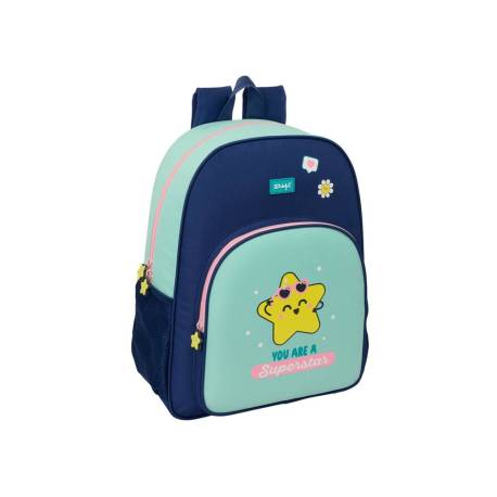 MOCHILA ESCOLAR ADAPTABLE A CARRO SAFTA WONDERFUL ESTRELLA 420X330X140 MM