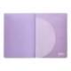 LIBRETA LIDERPAPEL 360 TAPA DE PLASTICO A4 48 HOJAS 90G/M2 CUADRO 5 MM CON DOBLE MARGEN COLORES PASTEL