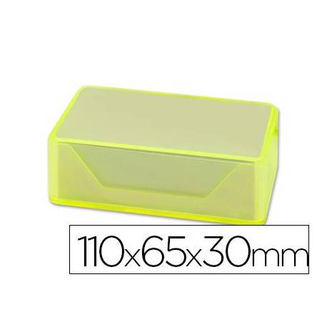 Caja plastico Liderpapel de tarjetas de visitas 110x65x30mm