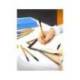 Boligrafo Bic tinta negra 0,30 mm cuerpo naranja