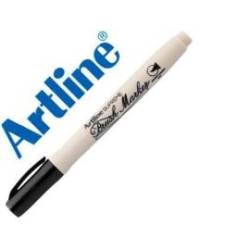 Rotulador Artline Supreme Brush Acuarelable Punta Pincel Color Negro