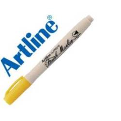 Rotulador Artline Supreme Brush Acuarelable Punta Pincel Color Amarillo