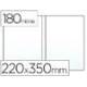Funda portadocumento cuarto doble 180 micras pvc transparente