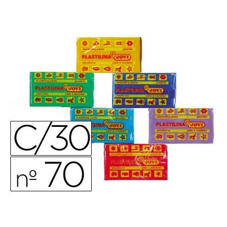 Plastilina Jovi colores surtidos pequeña Caja 30 50 gr