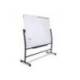Pizarra Blanca Rocada Vitrificada soporte volteable 90x120