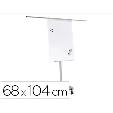 Pizarra Blanca ruedas incluye 2 brazos laterales 68x104