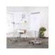 Pizarra Blanca ruedas incluye 2 brazos laterales 68x104
