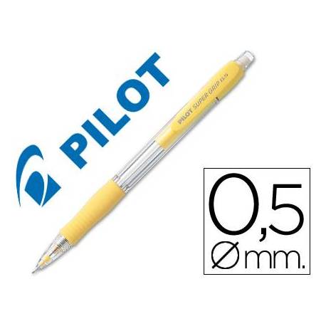 Portaminas Pilot Super Grip color amarillo